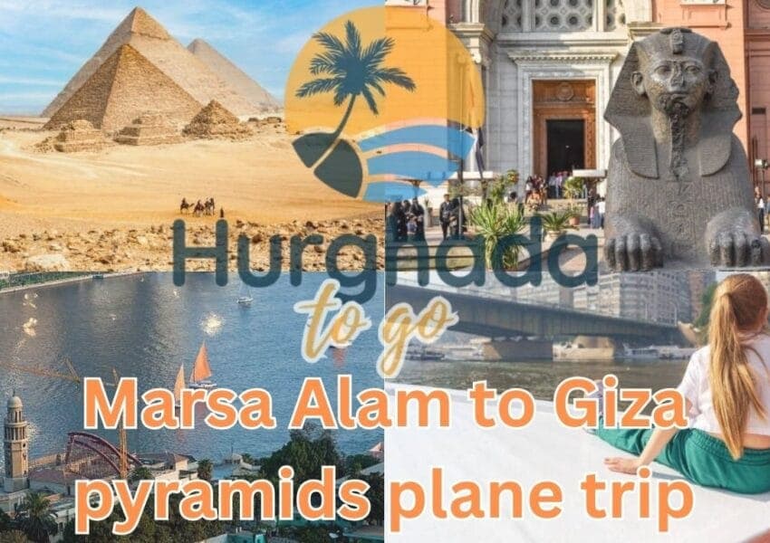 Marsa Alam to Giza pyramids plane trip